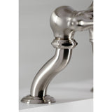 Vintage CC409T8 Three-Handle 2-Hole Deck Mount Clawfoot Tub Faucet with Hand Shower, Brushed Nickel