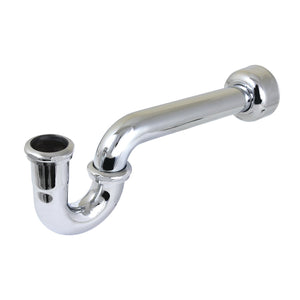 Trimscape CC4121 1-1/2 Inch Decor P-Trap with High Box Flange, 13-1/16 Inch Length, 18 Gauge, Polished Chrome