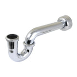 Trimscape CC4241 1-1/4 (or 1-1/2) x 1-1/2 Inch Decor P-Trap with High Box Flange, 13-1/16 Inch Length, 18 Gauge, Polished Chrome