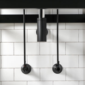 Trimscape CC43100DLLKB30 Contemporary Plumbing Sink Trim Kit with Bottle Trap, Matte Black