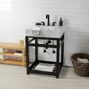 Trimscape CC43100DLLKB30 Contemporary Plumbing Sink Trim Kit with Bottle Trap, Matte Black