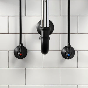 Trimscape CC43100LKB30 Traditional Plumbing Sink Trim Kit with P-Trap, Matte Black