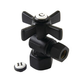 Millennium CC43100ZX 1/2-Inch FIP x 3/8-Inch OD Comp Quarter-Turn Angle Stop Valve, Matte Black