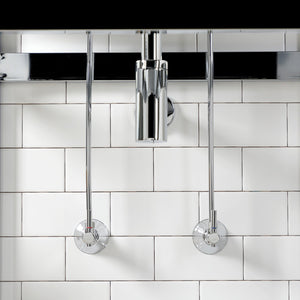 Trimscape CC43101DLLKB30 Contemporary Plumbing Sink Trim Kit with Bottle Trap, Polished Chrome