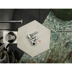 Trimscape CC43101DLTKF20 Contemporary Plumbing Toilet Trim Kit, Polished Chrome