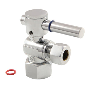 Concord CC43101DL 1/2-Inch FIP x 3/8-Inch OD Comp Quarter-Turn Angle Stop Valve, Polished Chrome