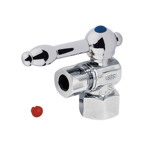 Vintage CC43101KL 1/2-Inch FIP x 3/8-Inch OD Comp Quarter-Turn Angle Stop Valve, Polished Chrome