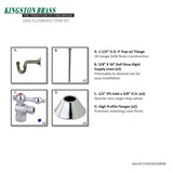 Trimscape CC43101LKB30 Traditional Plumbing Sink Trim Kit with P-Trap, Polished Chrome