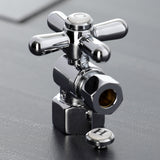 Vintage CC43101X 1/2-Inch FIP x 3/8-Inch OD Comp Quarter-Turn Angle Stop Valve, Polished Chrome