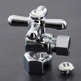 Vintage CC43101X 1/2-Inch FIP x 3/8-Inch OD Comp Quarter-Turn Angle Stop Valve, Polished Chrome