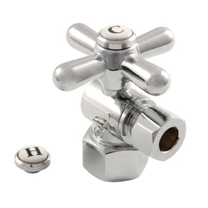 Vintage CC43101X 1/2-Inch FIP x 3/8-Inch OD Comp Quarter-Turn Angle Stop Valve, Polished Chrome