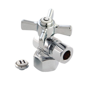 Millennium CC43101ZX 1/2-Inch FIP x 3/8-Inch OD Comp Quarter-Turn Angle Stop Valve, Polished Chrome