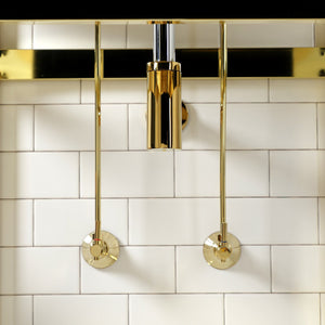 Trimscape CC43102DLLKB30 Contemporary Plumbing Sink Trim Kit with Bottle Trap, Polished Brass