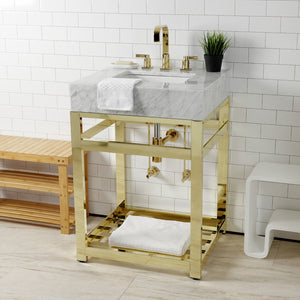 Trimscape CC43102DLLKB30 Contemporary Plumbing Sink Trim Kit with Bottle Trap, Polished Brass