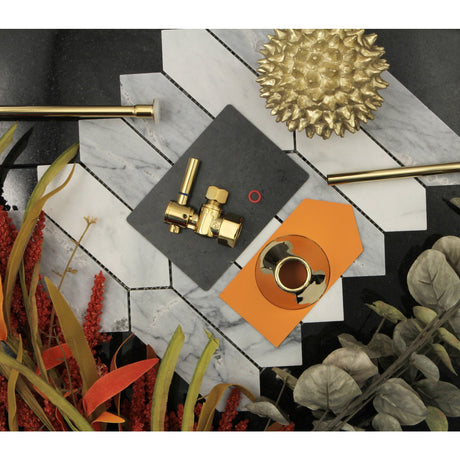 Trimscape CC43102DLTKF20 Contemporary Plumbing Toilet Trim Kit, Polished Brass