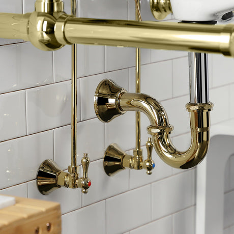 Trimscape CC43102LKB30 Traditional Plumbing Sink Trim Kit with P-Trap, Polished Brass