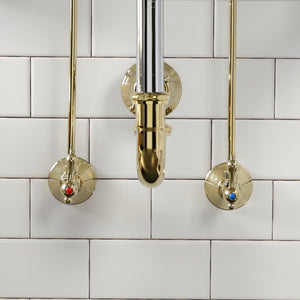 Trimscape CC43102LKB30 Traditional Plumbing Sink Trim Kit with P-Trap, Polished Brass