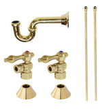 Trimscape CC43102LKB30 Traditional Plumbing Sink Trim Kit with P-Trap, Polished Brass