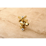 Millennium CC43102ZX 1/2-Inch FIP x 3/8-Inch OD Comp Quarter-Turn Angle Stop Valve, Polished Brass