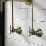 Trimscape CC43103DLLKB30 Contemporary Plumbing Sink Trim Kit with Bottle Trap, Antique Brass