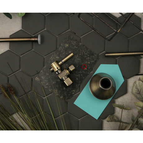 Trimscape CC43103DLTKF20 Contemporary Plumbing Toilet Trim Kit, Antique Brass