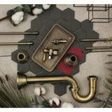Trimscape CC43103LKB30 Traditional Plumbing Sink Trim Kit with P-Trap, Antique Brass