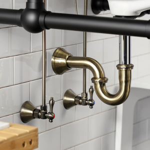 Trimscape CC43103LKB30 Traditional Plumbing Sink Trim Kit with P-Trap, Antique Brass