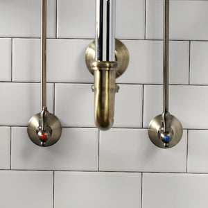 Trimscape CC43103LKB30 Traditional Plumbing Sink Trim Kit with P-Trap, Antique Brass