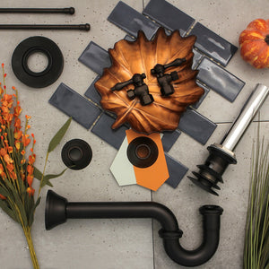 Trimscape CC43105VOKB30 Traditional Plumbing Sink Trim Kit with P-Trap and Overflow Drain, Oil Rubbed Bronze