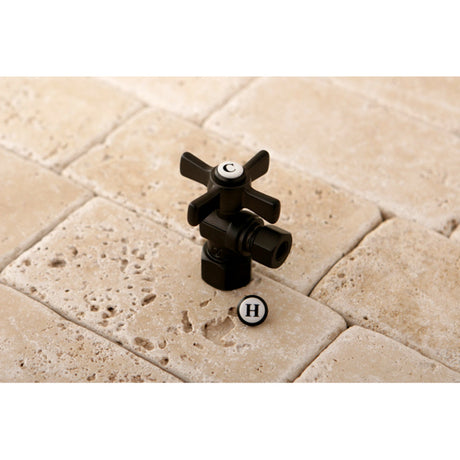 Millennium CC43105ZX 1/2-Inch FIP x 3/8-Inch OD Comp Quarter-Turn Angle Stop Valve, Oil Rubbed Bronze