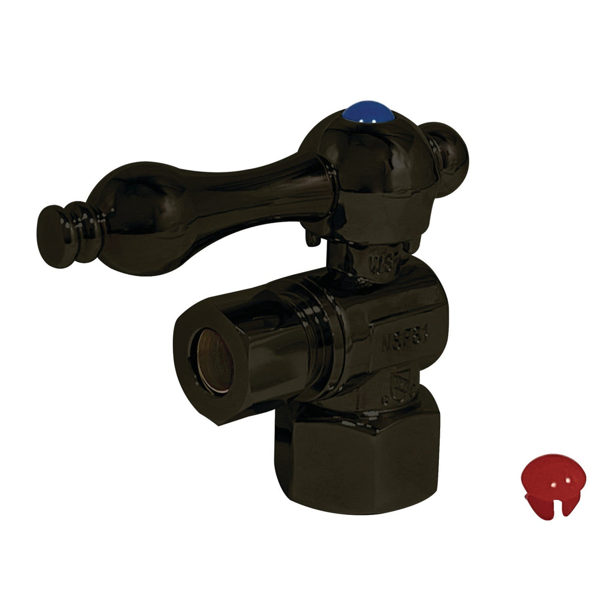 Vintage CC43105 1/2-Inch FIP x 3/8-Inch OD Comp Quarter-Turn Angle Stop Valve, Oil Rubbed Bronze
