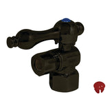 Vintage CC43105 1/2-Inch FIP x 3/8-Inch OD Comp Quarter-Turn Angle Stop Valve, Oil Rubbed Bronze