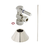Trimscape CC43106DLTKF20 Contemporary Plumbing Toilet Trim Kit, Polished Nickel