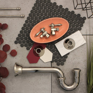 Trimscape CC43106LKB30 Traditional Plumbing Sink Trim Kit with P-Trap, Polished Nickel