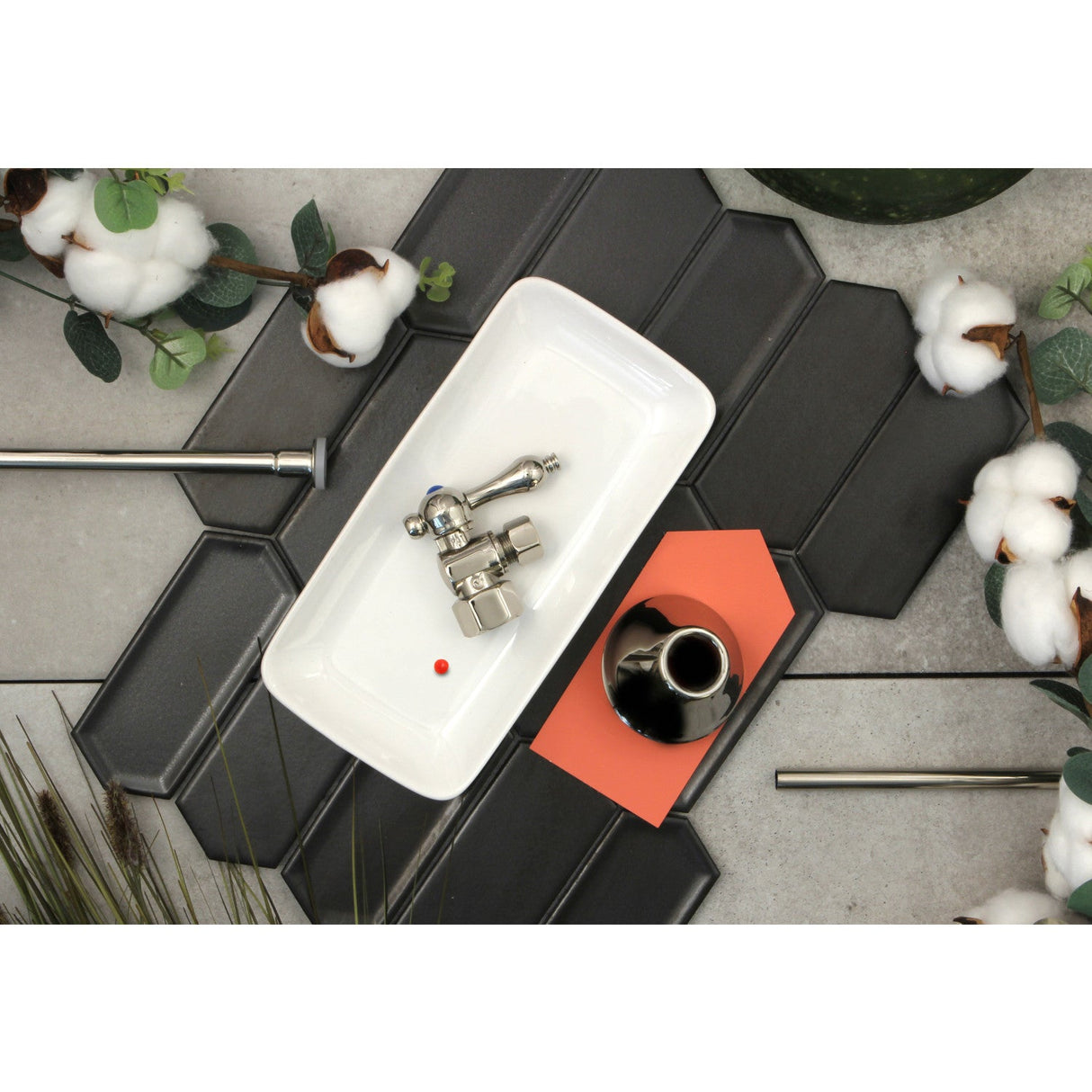 Trimscape CC43106TKF20 Traditional Plumbing Toilet Trim Kit, Polished Nickel