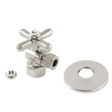 Vintage CC43106XK 1/2-Inch FIP x 3/8-Inch OD Comp Quarter-Turn Angle Stop Valve with Flange, Polished Nickel