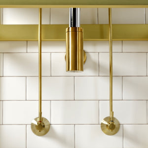 Trimscape CC43107DLLKB30 Contemporary Plumbing Sink Trim Kit with Bottle Trap, Brushed Brass