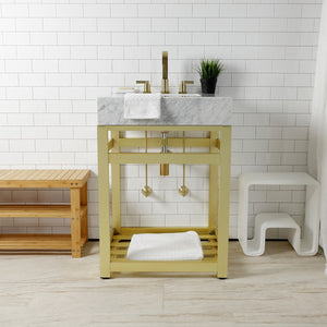 Trimscape CC43107DLLKB30 Contemporary Plumbing Sink Trim Kit with Bottle Trap, Brushed Brass