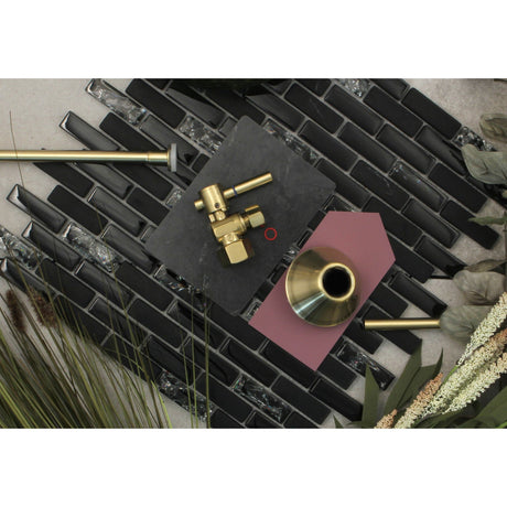 Trimscape CC43107DLTKF20 Contemporary Plumbing Toilet Trim Kit, Brushed Brass