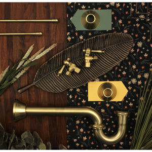 Trimscape CC43107LKB30 Traditional Plumbing Sink Trim Kit with P-Trap, Brushed Brass