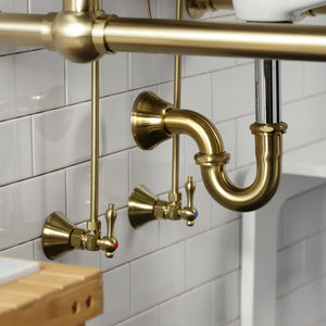 Trimscape CC43107LKB30 Traditional Plumbing Sink Trim Kit with P-Trap, Brushed Brass
