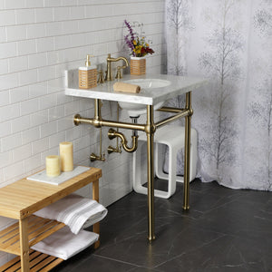 Trimscape CC43107LKB30 Traditional Plumbing Sink Trim Kit with P-Trap, Brushed Brass