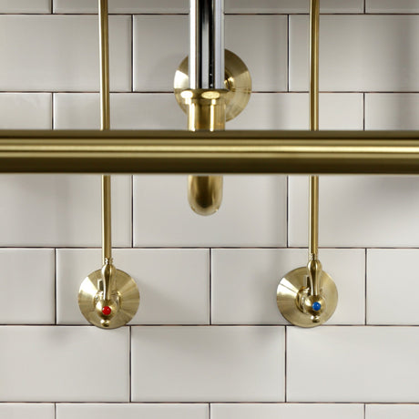 Trimscape CC43107VKB30 Traditional Plumbing Sink Trim Kit with P-Trap and Drain, Brushed Brass