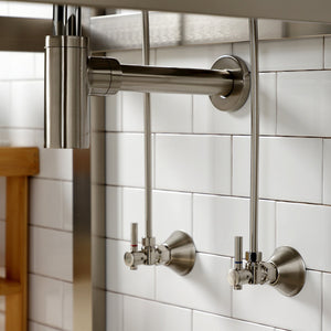 Trimscape CC43108DLLKB30 Contemporary Plumbing Sink Trim Kit with Bottle Trap, Brushed Nickel