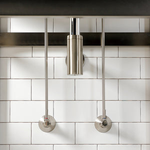 Trimscape CC43108DLLKB30 Contemporary Plumbing Sink Trim Kit with Bottle Trap, Brushed Nickel