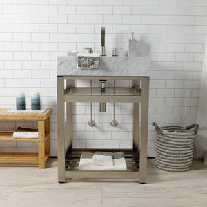 Trimscape CC43108DLLKB30 Contemporary Plumbing Sink Trim Kit with Bottle Trap, Brushed Nickel