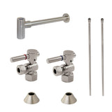 Trimscape CC43108DLLKB30 Contemporary Plumbing Sink Trim Kit with Bottle Trap, Brushed Nickel