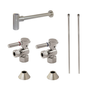 Trimscape CC43108DLLKB30 Contemporary Plumbing Sink Trim Kit with Bottle Trap, Brushed Nickel