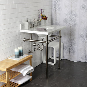 Trimscape CC43108LKB30 Traditional Plumbing Sink Trim Kit with P-Trap, Brushed Nickel