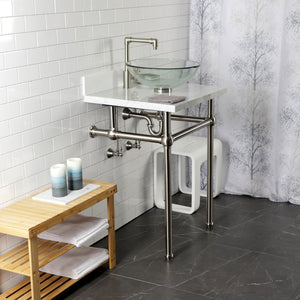 Trimscape CC43108VKB30 Traditional Plumbing Sink Trim Kit with P-Trap and Drain, Brushed Nickel